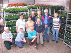 Vrijwilligers bloemenactie