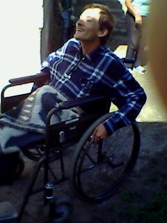 Nagy Zoltán met rolstoel